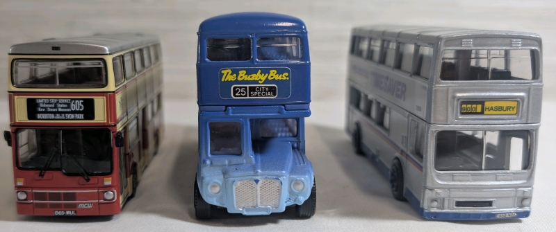 Corgi Diecast Metrobus Double Decker Lot 3 Busses
