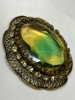 Gorgeous Signed West Germany 1940&rsquo;s Rhinestone & Colour Changing Cab Brooch - 5