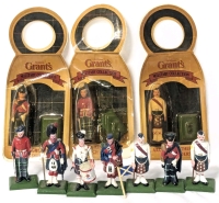 10 1990 William Grant's Military Collection Cast Metal Figures w 3 in Original Packaging | 2.25" Tall