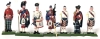 10 1990 William Grant's Military Collection Cast Metal Figures w 3 in Original Packaging | 2.25" Tall - 2