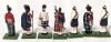 10 1990 William Grant's Military Collection Cast Metal Figures w 3 in Original Packaging | 2.25" Tall - 3