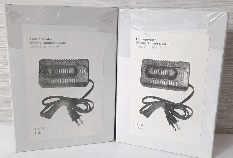 2 Foot Operated Sliding Dimmers 600W