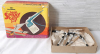 Vintage Badger Basic Spray Gun Set with Components Inside and A Box of Hobbyist Tools