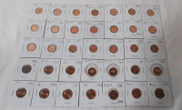 1980s Canadian High Grade 1 Cent Pennies (35 Coins)