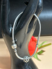 PANDORA ALE Sterling Silver Bracelet 8.5 Inch Charm Apple Blossom - 5