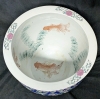 Large Chinoiserie Butterfly / Goldfish Vase Pot | 12" Diameter x 9.75" - 2
