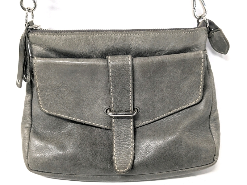 ROOTS Canada Soft Leather Crossbody Purse | 10" x 2" x 9"
