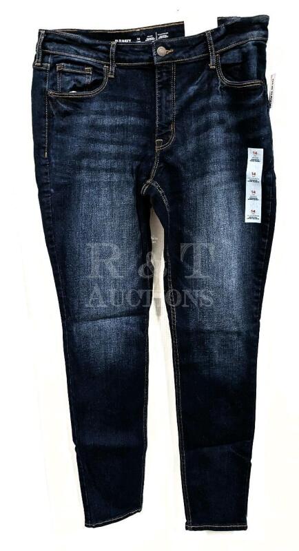 New OLD NAVY Size 14 Long Mid-Rise Rockstar Super Skinny Blue Jeans