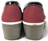 Ladies Size 38 | FLY LONDON Perforated Suede Leather Red Rockabilly Wedge Heels - 5