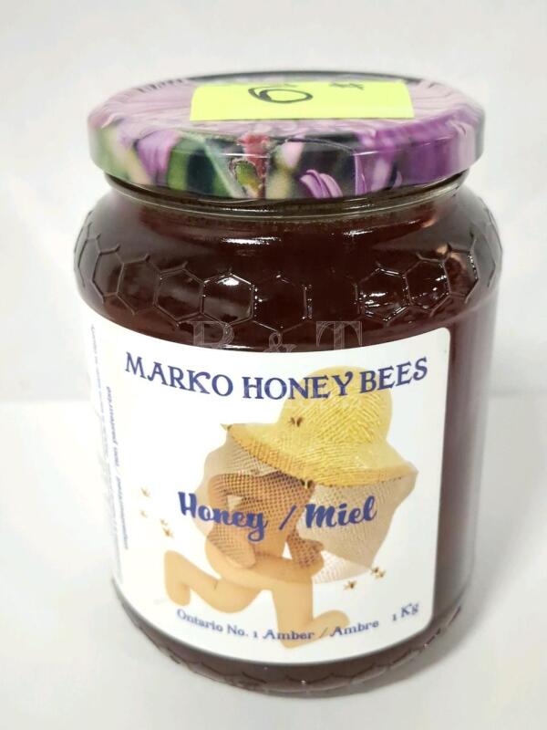 [DRAW Ticket #6] 1 KG Jar of Premium Ontario Amber Honey from Marko Honey Bees + 1 Ticket to Our Draw!
