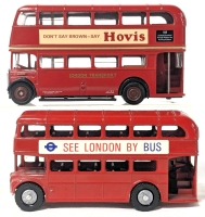 EFE & Lonestar 1:76 Scale Diecast Double Decker Buses | AEC Regent #105 Shepherds Bush 'Hovis' & #29 Victoria 'See London by Bus | 2-2.5" Tall