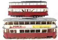 2 Handpainted Metropolitan Trolley Trams : Edgware 331/40 & Golders Green 64 | 2.25" Tall