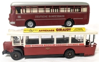 CKO Kovap Czech Republic Replica Tin Deutsche Bundesbahn Bus & Solido France Autobus Renault TN6C 1934 | Both 1:50 Scale, 2-2.25" Tall