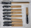 New - 10pc. J.A. Henckels International Fine Edge PRO V Knives & Sharpening Steel . Includes : 6 Steak Knives , Begal Knife , Parring Knife , Sharpening Steel & Knife Block - 2