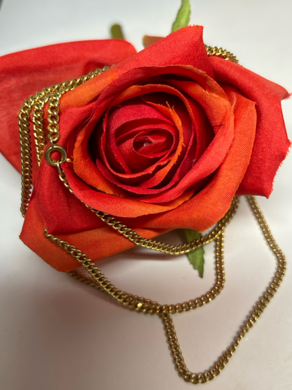 Gold Filled Sturdy Curb Chain 30 Inch Stamped