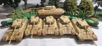( 6 ) Corgi Metal German Panther Tanks | Measures 3" x 2" * Shrubbery Not Included *