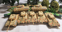 ( 7 ) Corgi Metal German Panther Tanks | Measures 3" x 2" * Shrubbery Not Included *