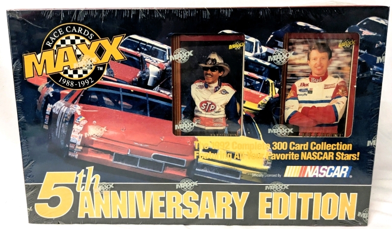 1992 Race Cards MAXX 1988-1992 NASCAR Complete 300 Card Collection - 5th Anniversary Edition