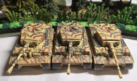 ( 3 ) Corgi Metal German Tiger 1 Tanks | Measures 3" x 1.5" * Shrubbery Not Included *