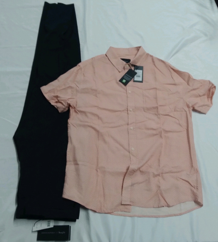 New Banana Republic 33x34 Pants and Rails Large Button up Short Sleeve