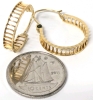 Pair of Gorgeous 10K Gold Hoop Earrings | Approx 0.6" Diameter - 2