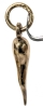 Great 10K Gold Cornicello / Lucky Italian Horn Pendant | 0.8" Long - 2