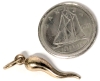 Great 10K Gold Cornicello / Lucky Italian Horn Pendant | 0.8" Long - 3