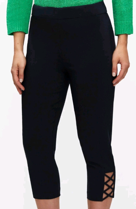 New | Womens Size: 12 Laura Cross Detail Capris * Retails For $78 *