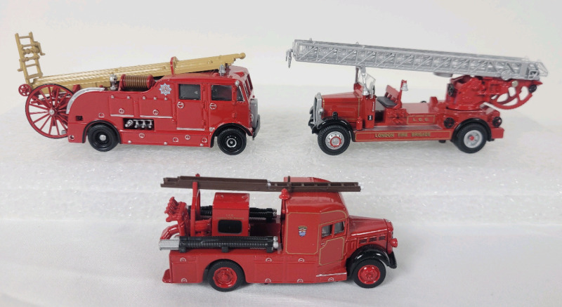 Oxford London Fire Brigade Diecast Model Trucks , 1:76 Scale