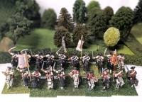 20 (Twenty) 28mm Handpainted Cast Metal Mounted Wargaming Figures on Flocked Bases: Dragoons & Kuirassiers | Up to 2" Tall