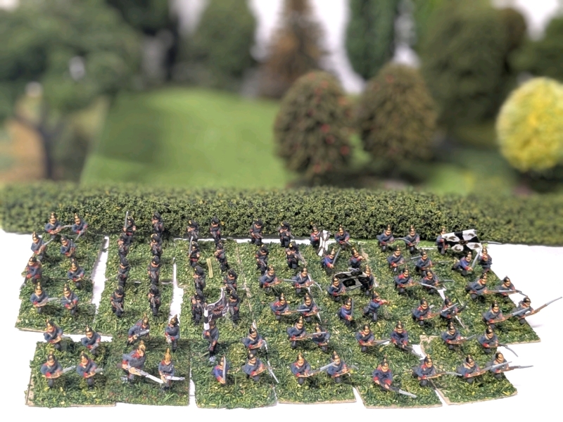 78 (Seventy Eight) 20mm Handpainted Cast Metal Wargaming SAXON JAEGARS + Figures on Flocked Bases | Up to 0.75" Tall