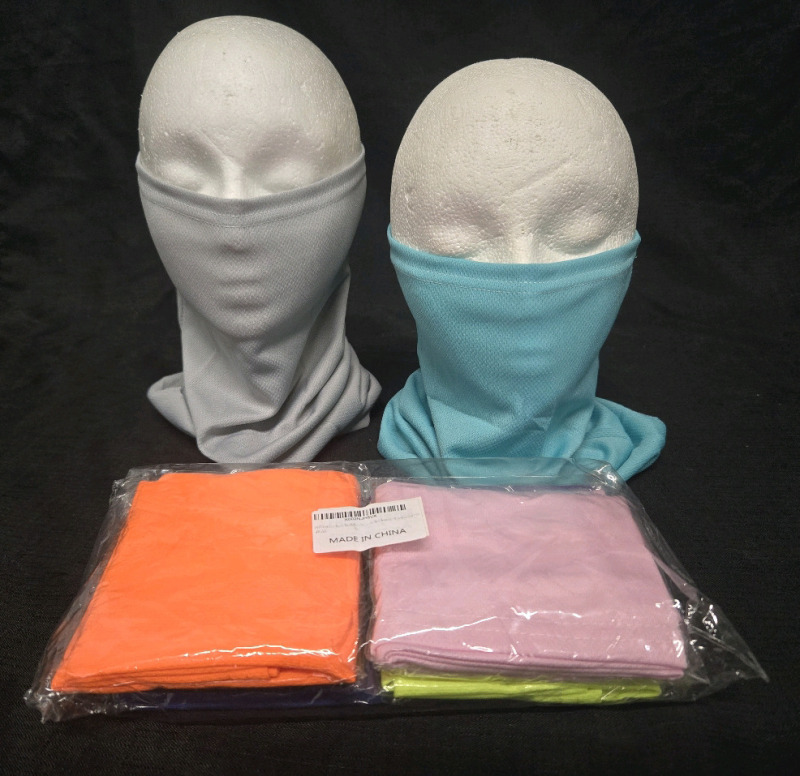 DICCO 8 Pcs Face Mask Bandana & Neck Gaiter,Reusable Cloth Half Mask Scarf Neck Gaiter Motorcycle Balaclava for Men Women