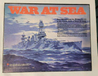 1976 Avalon Hill Game Co. " War at Sea " Tabletop WWII Board Game . Appears Complete