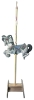 Fantastic Very Tall (67" - Over 4 Feet!) Decorative Wooden Carousel Horse w Stand - 3