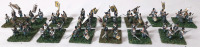 14 Flats, 56 Lead Paint Soldiers in Total, Napoleon 1812 Infantry Soldiers | 26mm Tall