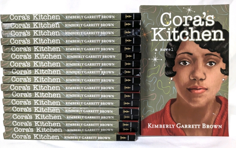 18 New Copies of "Cora's Kitchen" a Paperback Novel by Kimberly Garrett Brown.