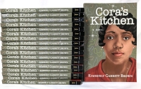 18 New Copies of "Cora's Kitchen" a Paperback Novel by Kimberly Garrett Brown.