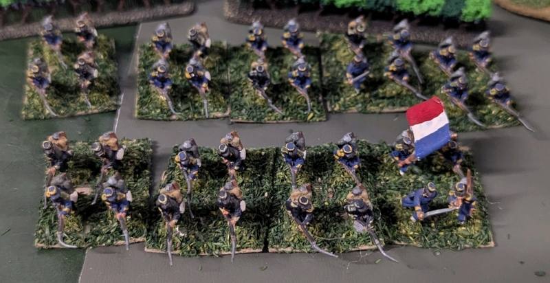 9 Quartets (36 Total) Lead Miniature Soldiers. Painted as the French. See photos for label. .75" Tall.