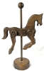 Nifty Handmade Wood Carousel Horse with Articulated Legs | 33.75" Tall - 2