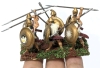 28mm Handpainted Cast Metal Roman Chariot w 4 Horses & 24 Ancient Greek Army Plastic Wargaming Figures on Flocked Bases | Up to 2" Tall - 5