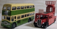 Corgi Leyland Queen Mary Approx. 4.75" & Corgi AEC Tower Wagon Approx. 4.75"