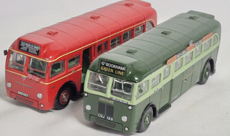 2 CORGI Diecast ORIGINAL Omnibus - 4" Long