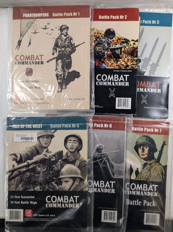 2007-2015 GMT Games Combat Commander Battle Packs 1,2,3,5,6,7