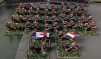 12 Quartets (48 Total) Lead Miniature Soldiers. Painted as the French. See Photos for Label..75" Tall.