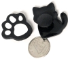 25 New Paw Prints & Kitty Cats-Themed Croc Charms | Most Around 1" Long - 4