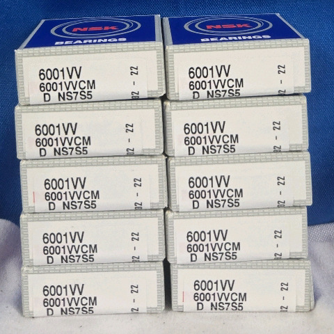 10 Pcs New | NSK NS7S5 Bearings | Model# 6001VVCM D NS7S5 |* Retails For $100+ *