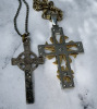 Stainless Steel Criss Necklace Sterling Silver Cross Necklace