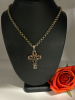 Stainless Steel Criss Necklace Sterling Silver Cross Necklace - 2