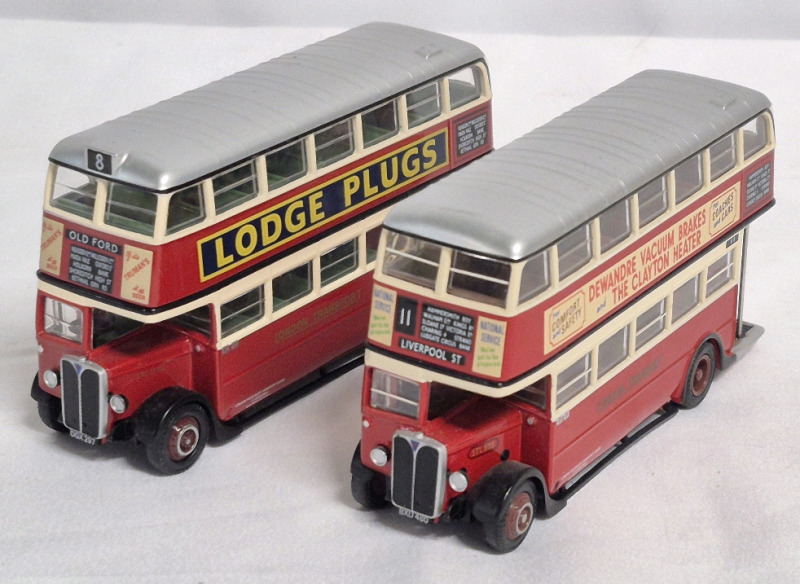 2 EFE Diecast Double Deck Buses - Scale 1:76