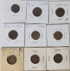 1920 - 2006 Canadian One Cent Pennies . Includes 1962 Missing M Penny . 40 Coins in Various Condition - 2